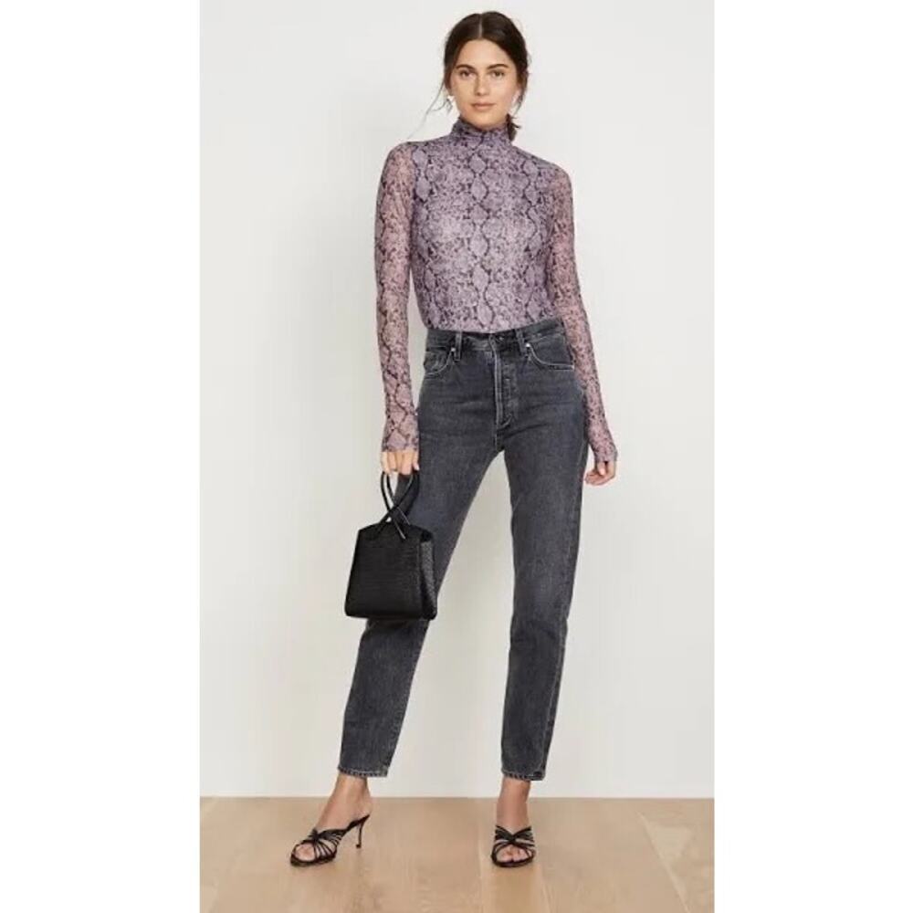 Cinq Sept Python Turtleneck Small - image 2